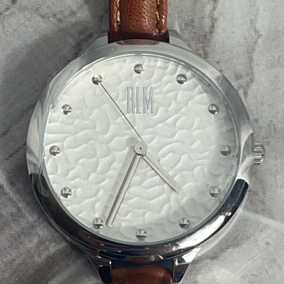 Robert Lee Morris RLM Women\'s Brown Leather Strap Watch NIB Water Resistant main image 7